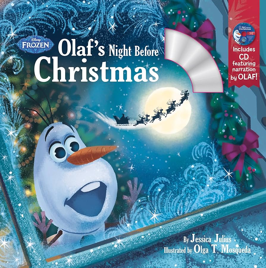 Olaf's Night Before Christmas Book & CD (Disney Frozen